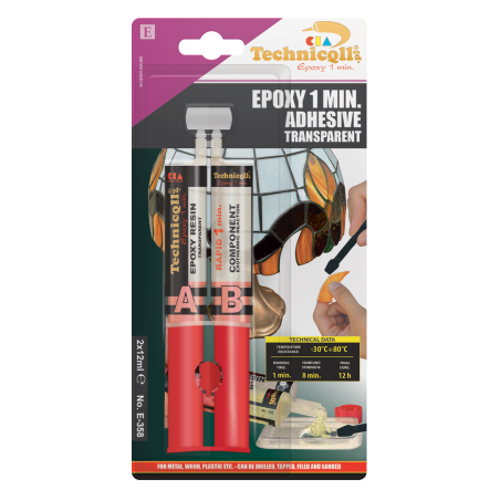 Technicqll 1-minuti epoksiidliim, 2 × 12 ml | HL Autoosad