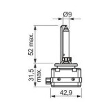 Bosch D3S 42 V 35 W ksenoonlamp PK32d-5 1 987 302 853 | HL Autoosad
