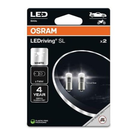 Osram LEDriving SL T4W 12 V 0,8 W BA9s, 2 tk | HL Autoosad