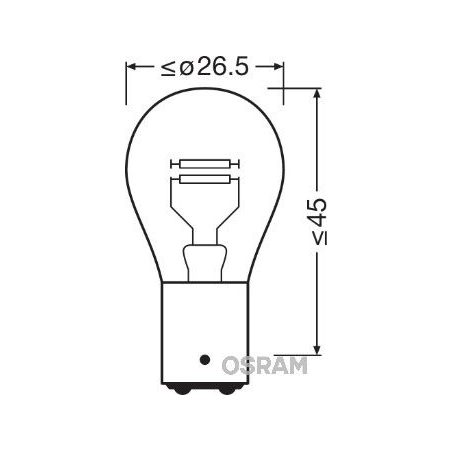 Osram 12 V 21/5 W BA15d | HL Autoosad