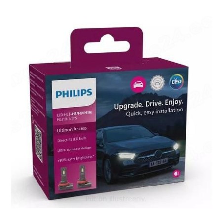 Philips Ultinon Access LED-udutuled H8/H9/H16 12 V 20 | HL Autoosad