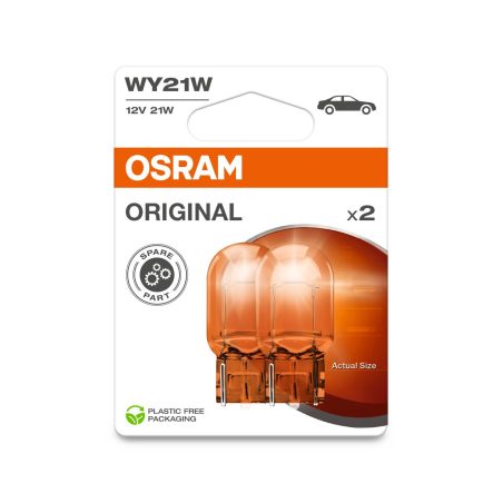 Osram 12 V 21 W WY21W kollane WX3x16d, 2 tk | HL Autoosad