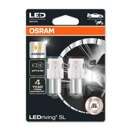 Osram 12 V LED PY21W amber 1,3 W BAU15S, 2 tk | HL Autoosad