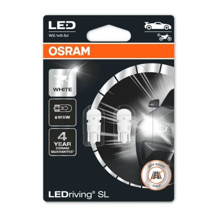 Osram 12 V LED W5W 6000K 1 W W2,1x9,5D, 2 tk | HL Autoosad