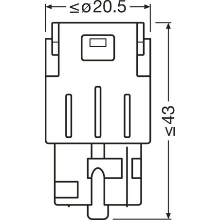 Osram 12 V LED WY21W amber 1,4 W WX3x16D, 2 tk | HL Autoosad