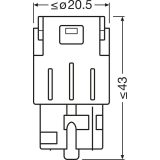 Osram 12 V LED WY21W amber 1,4 W WX3x16D, 2 tk | HL Autoosad
