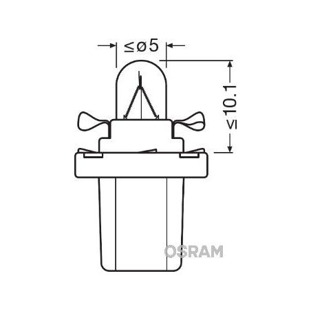 Osram 24 V 1,2 W B8.5D | HL Autoosad