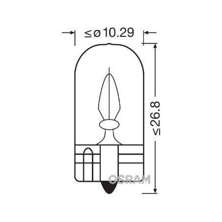 Osram 24 V 3 W W2,1x9,5D soklita suur | HL Autoosad