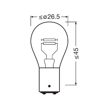 Osram 24 V 21/5 W BAY15D pidurituli | HL Autoosad