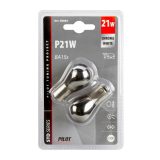 Lampa BA15s 21 W, kroom/valge, P21W, 2 tk 12 V | HL Autoosad