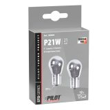 Lampa BA15s 21 W kroom/punane P21W, 2 tk 12 V | HL Autoosad