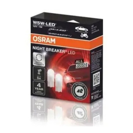 Osram Night Breaker W5W-LED 12 V 1 W 50 lm 5700K, 2 tk | HL Autoosad
