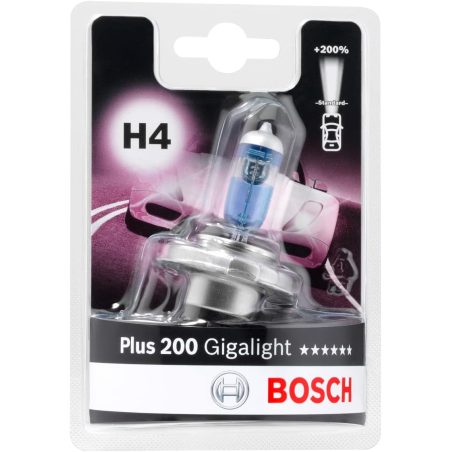 Bosch 12 V H4 Plus 200 Gigalight, 1 tk | HL Autoosad