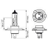 Bosch 12 V H4 Plus 200 Gigalight, 2 tk | HL Autoosad