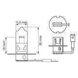Bosch H3 12 V 55 W Pure Light kartong, 1 tk | HL Autoosad