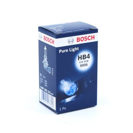 Bosch HB4 12 V 51 W Pure Light kartong, 1 tk | HL Autoosad
