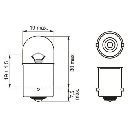 Bosch R10W 12 V 10 W BA15s Pure Light | HL Autoosad