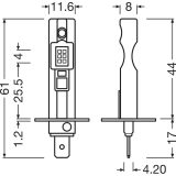 Osram H1 LEDriving HL Easy 12 V 6500K, 2 tk | HL Autoosad