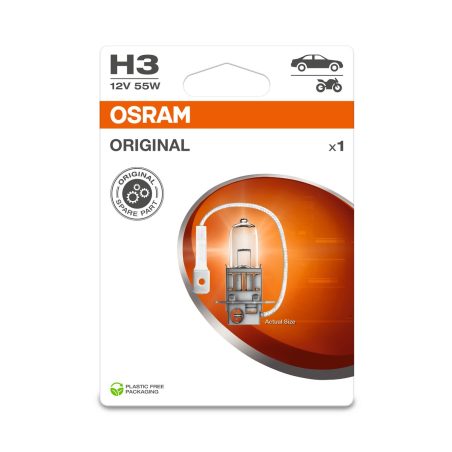 Osram H3 12 V 55 W PK22S 1xblister | HL Autoosad
