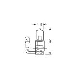 Lampa H3 ksenoon plus, 2 tk, 55 W, Pk22 4800K | HL Autoosad