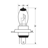 Lampa H4 12 V 60/55 W, 2 tk 5000K P43t Xenium Blue | HL Autoosad