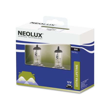 Neolux H4 12 V 60/55 W Extra Lifetime, 2 tk | HL Autoosad