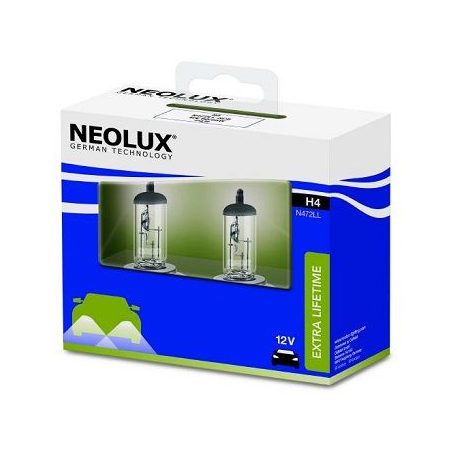 Neolux H4 12 V 60/55 W Extra Lifetime, 2 tk | HL Autoosad