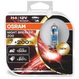 Osram H4 12 V 60/55 W Night Breaker 200 + 200% 2 tk | HL Autoosad