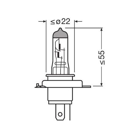 Osram H4 24 V 75/70 W P43T | HL Autoosad