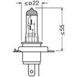Osram H4 24 V 75/70 W P43T | HL Autoosad