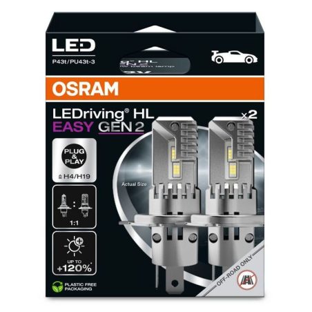 Osram H4 LEDriving HL Easy 12 V 6500K, 2 tk | HL Autoosad
