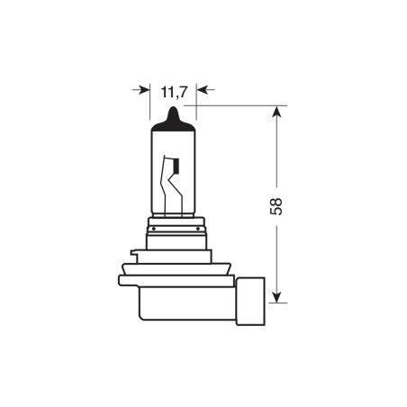 Lampa H11, 2 tk, 55 W, sokkel PGJ19 5000K | HL Autoosad