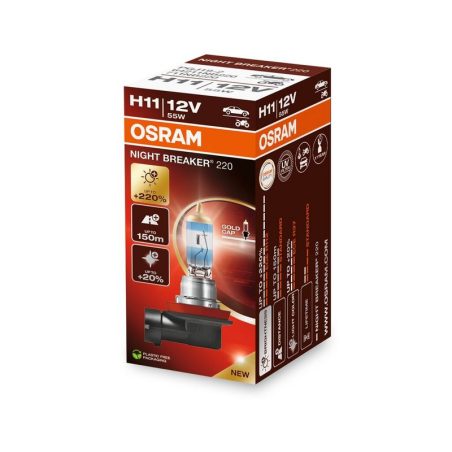 Osram H11 12 V 55 W Night Breaker 220 + 220% 1 tk | HL Autoosad