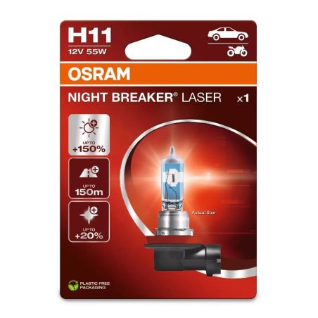 Osram H11 12 V 55 W Night Breaker Laser, 1 tk | HL Autoosad