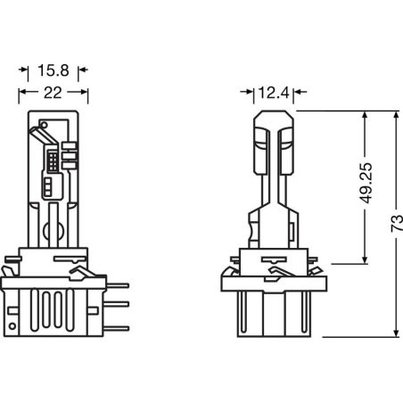 Osram H15 LEDriving HL Easy 12 V 6000K, 2 tk | HL Autoosad