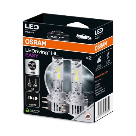 Osram H15 LEDriving HL Easy 12 V 6500K, 2 tk | HL Autoosad