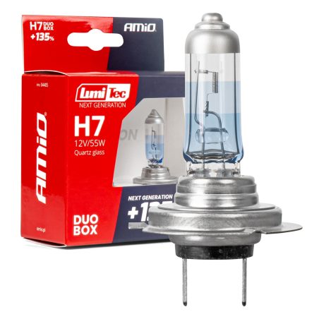 AMiO halogeen pirn, 2 tk H7 12 V 55 W + 135% | HL Autoosad
