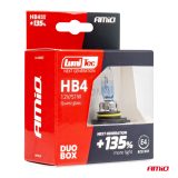 AMiO halogeen pirn, 2 tk HB4 12 V 51 W + 135% | HL Autoosad
