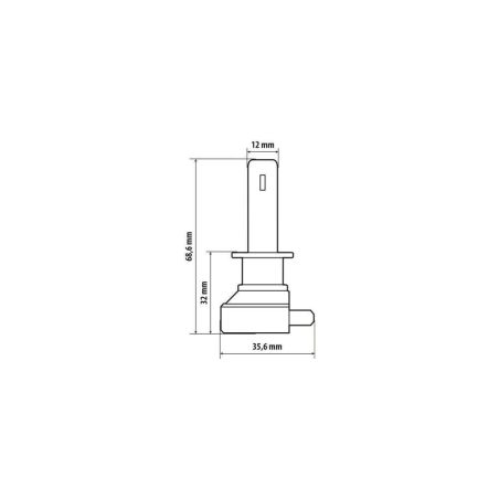 Lampa halo LED H1 15 W P14,5s, 1 tk | HL Autoosad