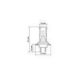Lampa halo LED H7 22 W PX26d, 2 tk | HL Autoosad