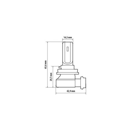 Lampa halo LED H8 H9 H11 15 W PGJ19-X, 1 tk | HL Autoosad