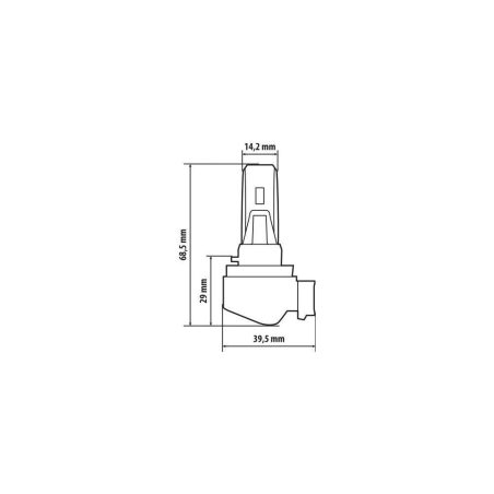 Lampa halo LED H11 36 W PGJ19-2, 1 tk | HL Autoosad