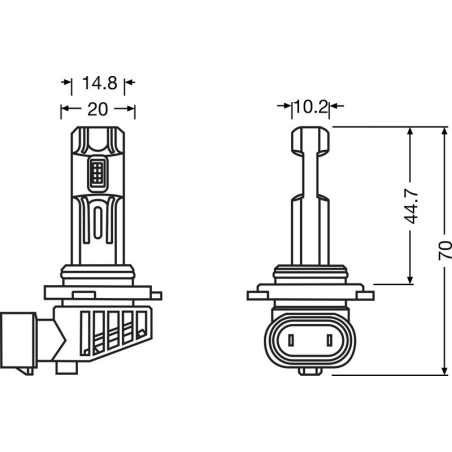 Osram HB3/HB4/HIR2 LEDriving HL Easy 12 V, 2 tk | HL Autoosad