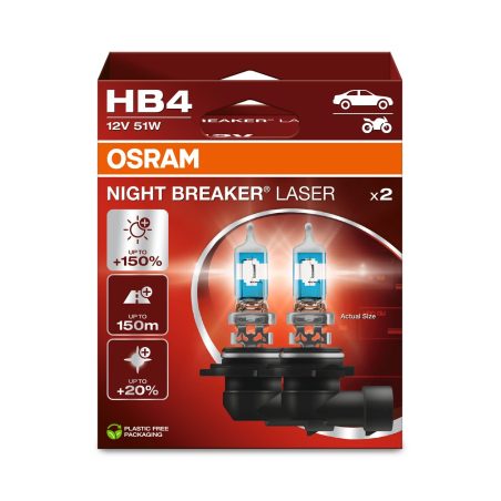 Osram HB4 12 V 51 W P22D NL + 150% 2xDUO | HL Autoosad