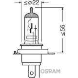 Osram HS1 12 V 35/35 W PX43T rolleri pirn ette | HL Autoosad