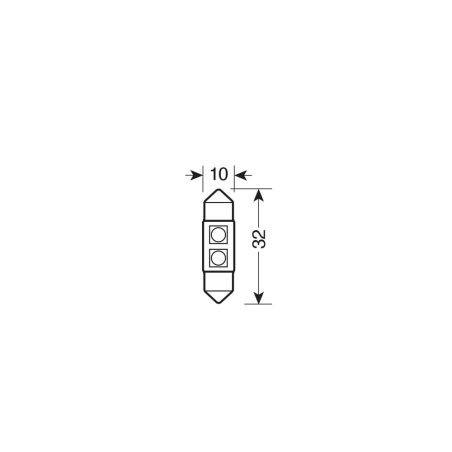 Lampa hyperled CANbus 2SMD 10 x 31 mm SV8,5-8 | HL Autoosad