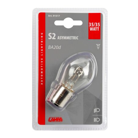 Lampa hõõgpirn (1 tk), 12 V, S2, BA20D, 35/35 W | HL Autoosad