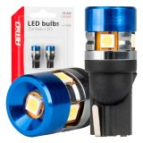 AMiO LED, 2 tk T10 W5W 5SMD 12/24 V CANbus valge | HL Autoosad