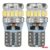 AMiO LED, 2 tk T10 W5W 16 + 2SMD 12/24 V CANbus valge | HL Autoosad