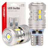 AMiO LED CANbus T10 W5W 6 x 3020 1 x 3030SMD valge | HL Autoosad